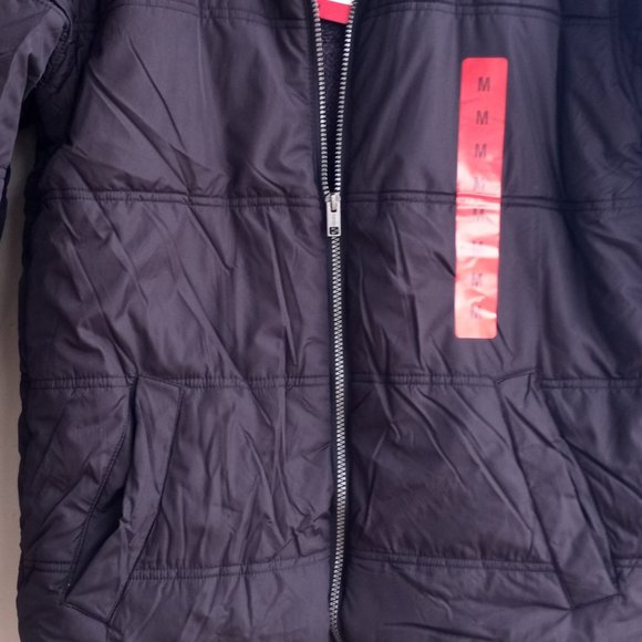 Weather-Proof Front-Zipper Black Jacket - Picture 1 of 4